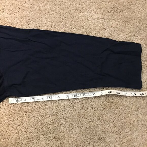 Dark Navy Blue Banded Tie Up Collar Bohemian Tunic Shirt - Picture 12 of 12